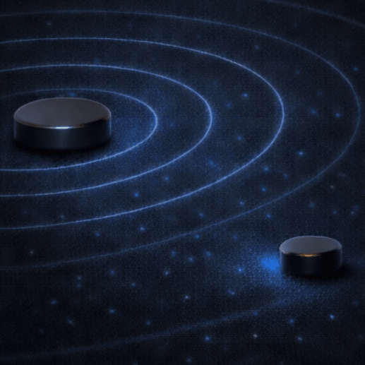 Radiative RF illustration showing room-scale signal spread