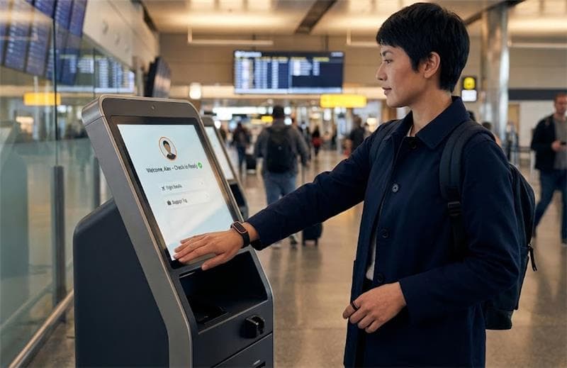 Public Kiosk with user-initiated authentication