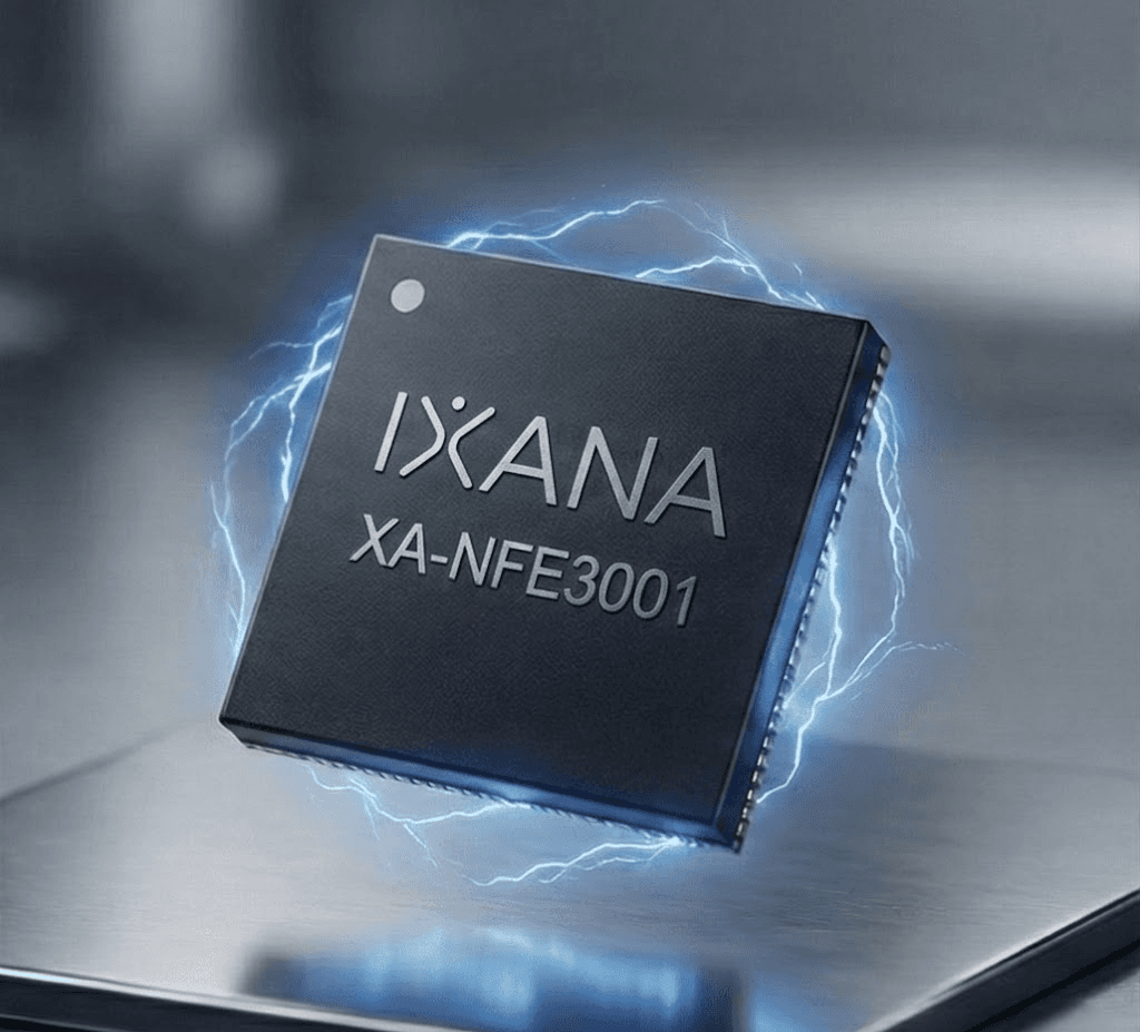 XA-NFE3001: 20 Mbit/s Near Field Electric Chip, Now Sampling
